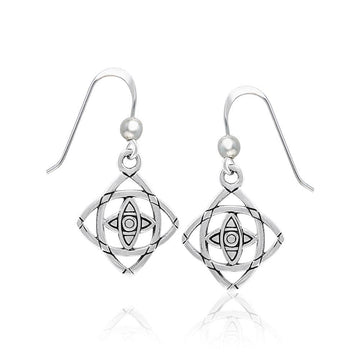 Mandala Sterling Silver Earrings TER1395 - Jewelry